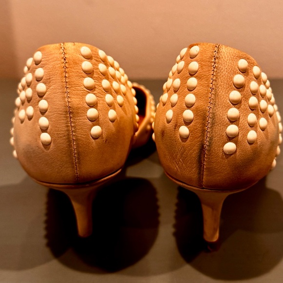 French Connection Women's Cream Studded Heels - Picture 3 of 3
